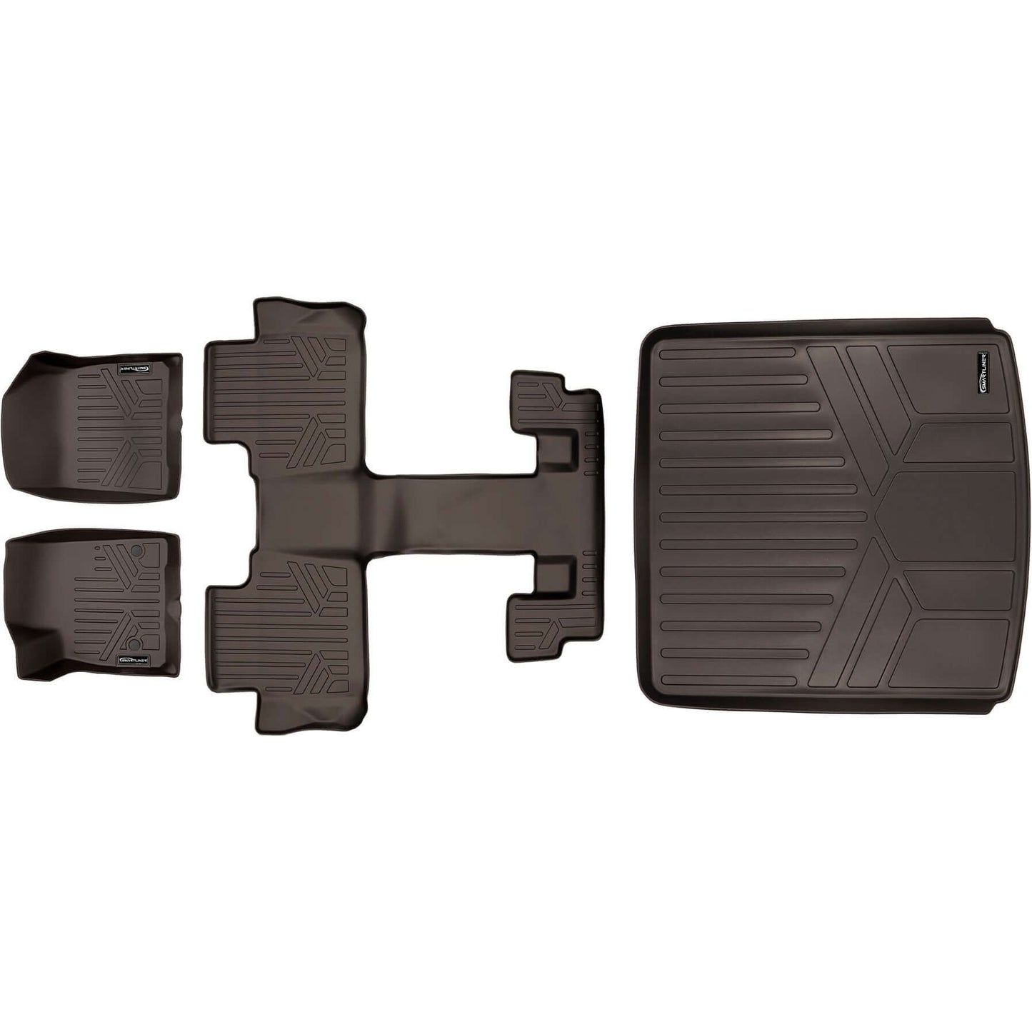 SMARTLINER Custom Fit Floor Liners For 2017-2023 GMC Acadia with 2nd Row Bucket Seats