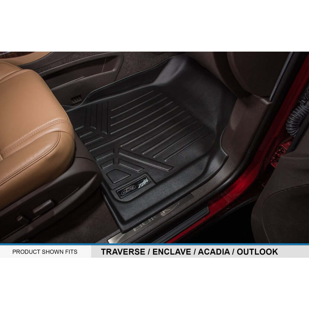 SMARTLINER Custom Fit Floor Liners For 2008 - 2017 Buick Enclave with 2nd Row Bucket Seats