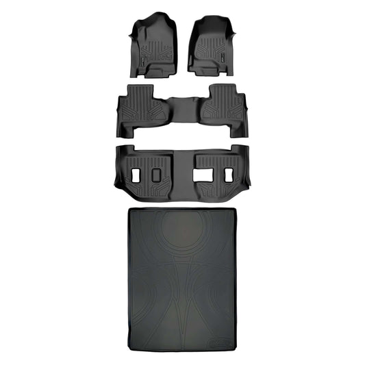 SMARTLINER Custom Fit Floor Liners For 2015-2020 Suburban / Yukon XL (with 2nd Row Bench Seat)