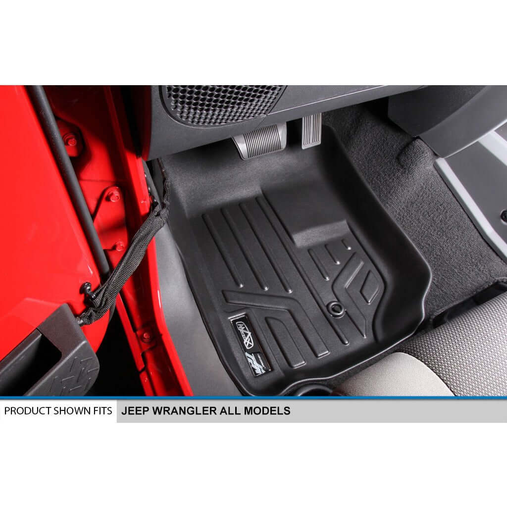SMARTLINER Custom Fit Floor Liners For 2011-2013 Jeep Wrangler Unlimited (4-Door)