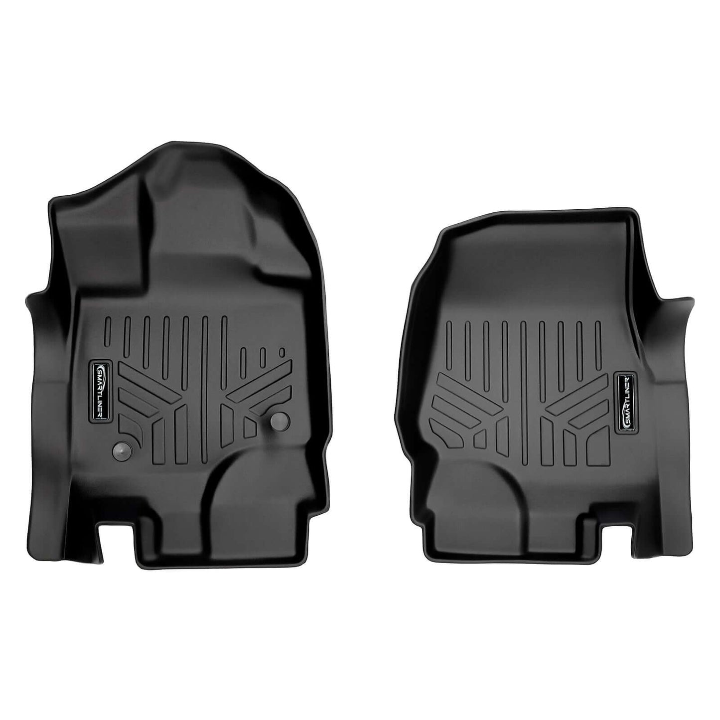 SmartCoverage™ Custom Fit Floor Liners For 2015-2025 Ford F-150 SuperCrew Cab with 1st Row Bucket Seats No underseat Storage
