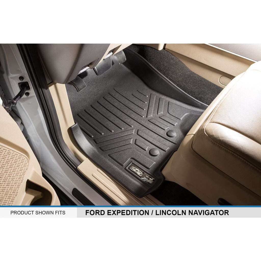 SMARTLINER Custom Fit Floor Liners For 2011 - 2017 Ford Expedition/Lincoln Navigator with 2nd Row Bucket Seats (No Console)