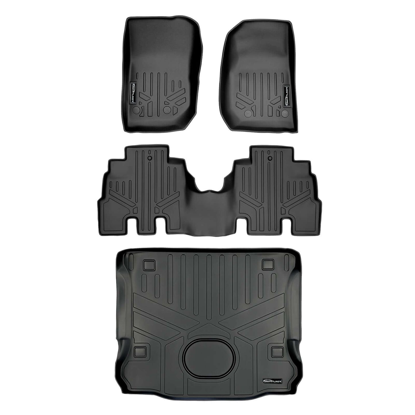 Smart Trim™ Custom Fit Floor Liners For 2015-2018 Jeep Wrangler Unlimited (JK Old Body Style Only)