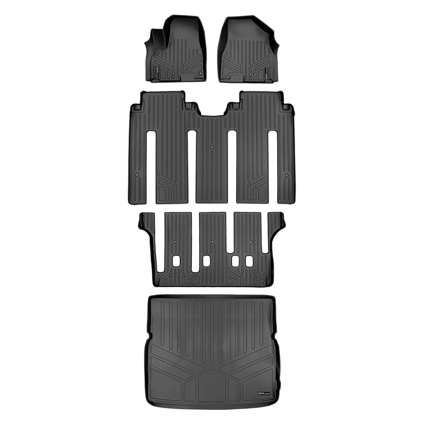 SMARTLINER Custom Fit Floor Liners For 2015-2021 Kia Sedona (7 Passenger Model Only)
