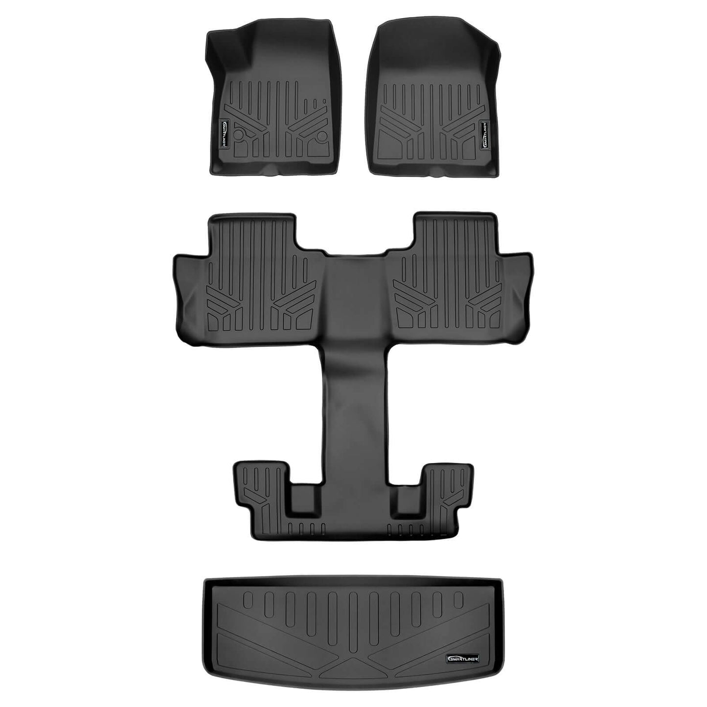 SMARTLINER Custom Fit Floor Liners for 2017-2023 GMC Acadia (6Passenger)