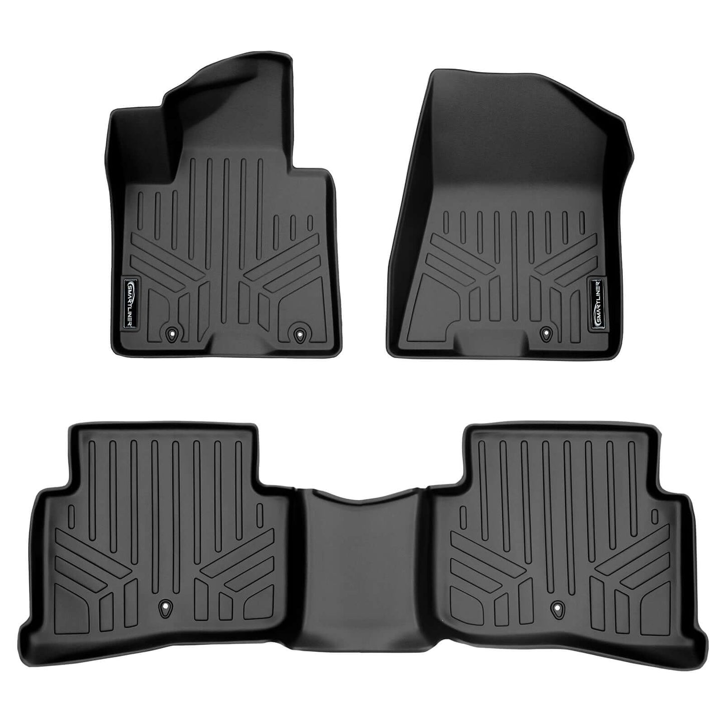 SMARTLINER Custom Fit Floor Liners For Black for 2019-2021 Hyundai Tucson (With hook retention)