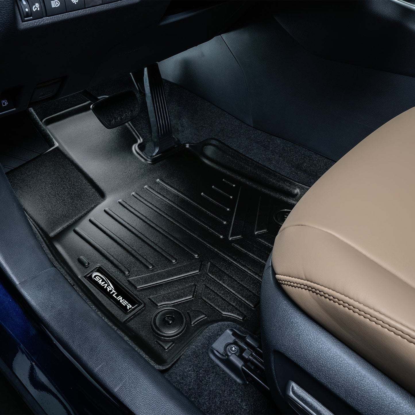 SMARTLINER Custom Fit Floor Liners For 2021-2025 Toyota RAV4 Prime (Without Subwoofer in Cargo Area)