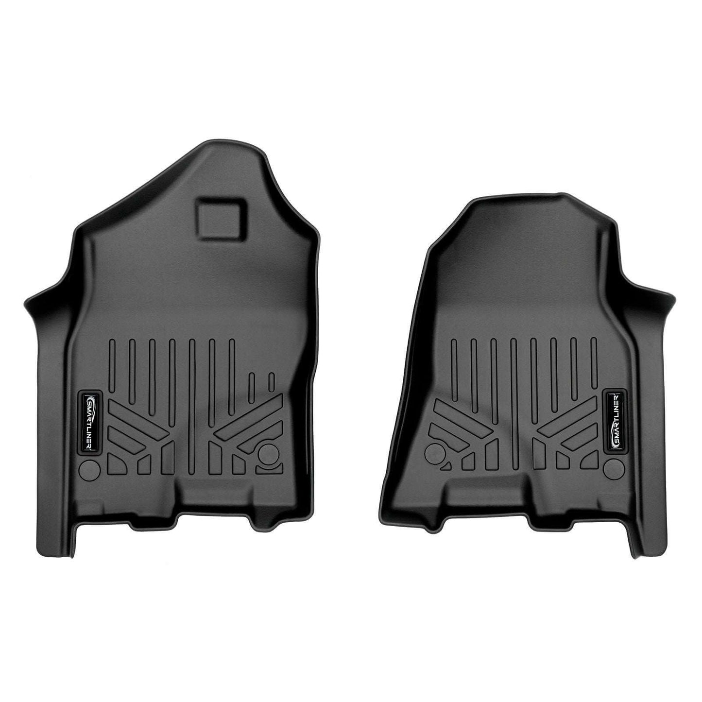 SMARTLINER Custom Fit Floor Liners For 2019 - 2024 Ram 1500 Crew Cab Vinyl Flooring without Rear Underseat Storage Box