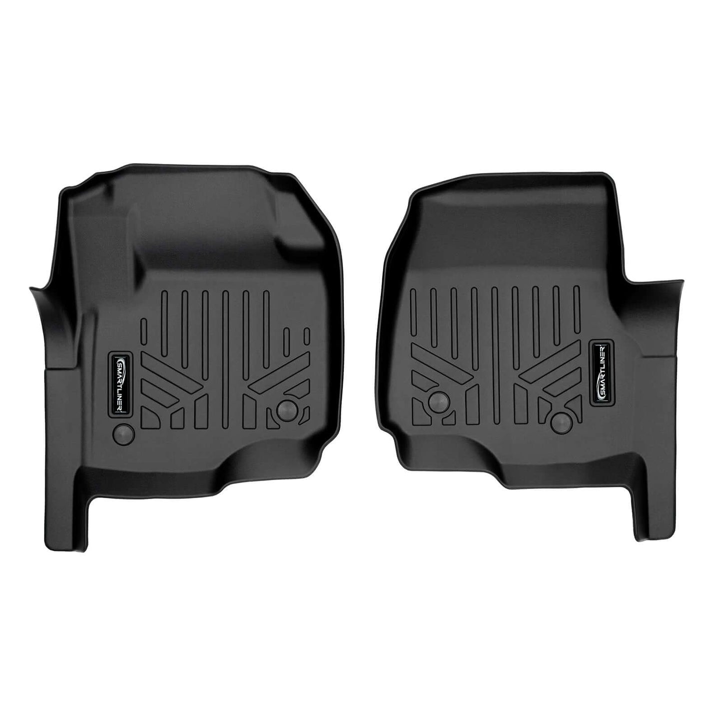 SMARTLINER Custom Fit Floor Liners For 2017-2025 Ford F-250|F-350 SuperCab with 1st Row Bench Seat with Vinyl Flooring | No OTH