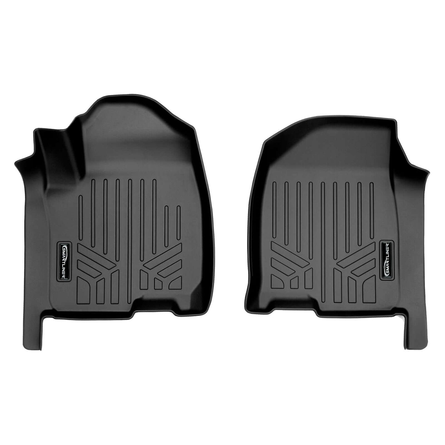 SmartCoverage™ Custom Fit Floor Liners For 2019-2024 Chevrolet Silverado 1500 Crew Cab With 1st Row Bucket Seats and Vinyl Flooring without the 2nd Row Underseat Storage