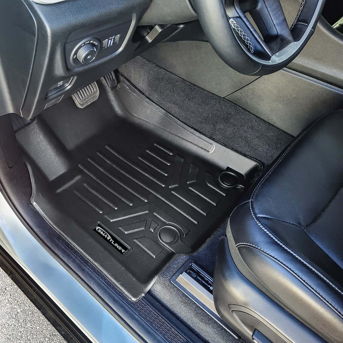 SMARTLINER Custom Fit Floor Liners For 2021-2025 Jeep Grand Cherokee L w/ 2nd Row Bucket Seats and center console (No subwoofer)