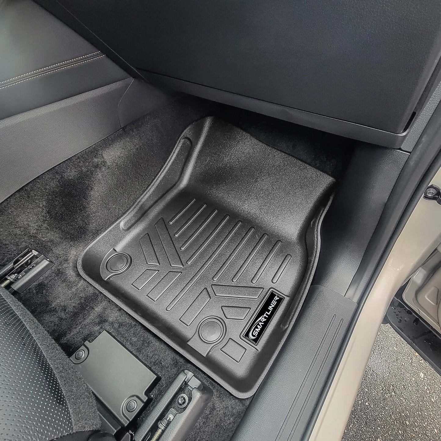 SMARTLINER Custom Fit Floor Liners For 2024-2025 Mazda CX-90 Plug-In Hybrid (Only Fits 2nd Row Bucket Seats With Center Console)