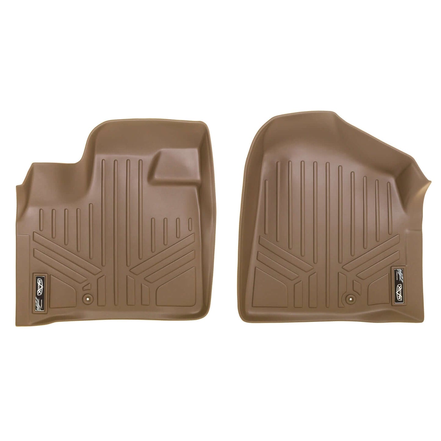 Smart Trim™ Custom Fit Floor Liners For 2013-2020 Dodge Grand Caravan with 2nd Row Bucket Seats and 1st Row Super Console