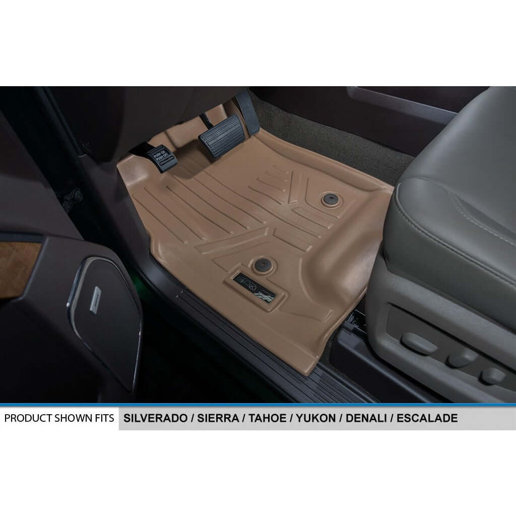 Smart Trim™ Custom Fit Floor Liners For 2015-2020 Cadillac Escalade with Second Row Bucket Seats