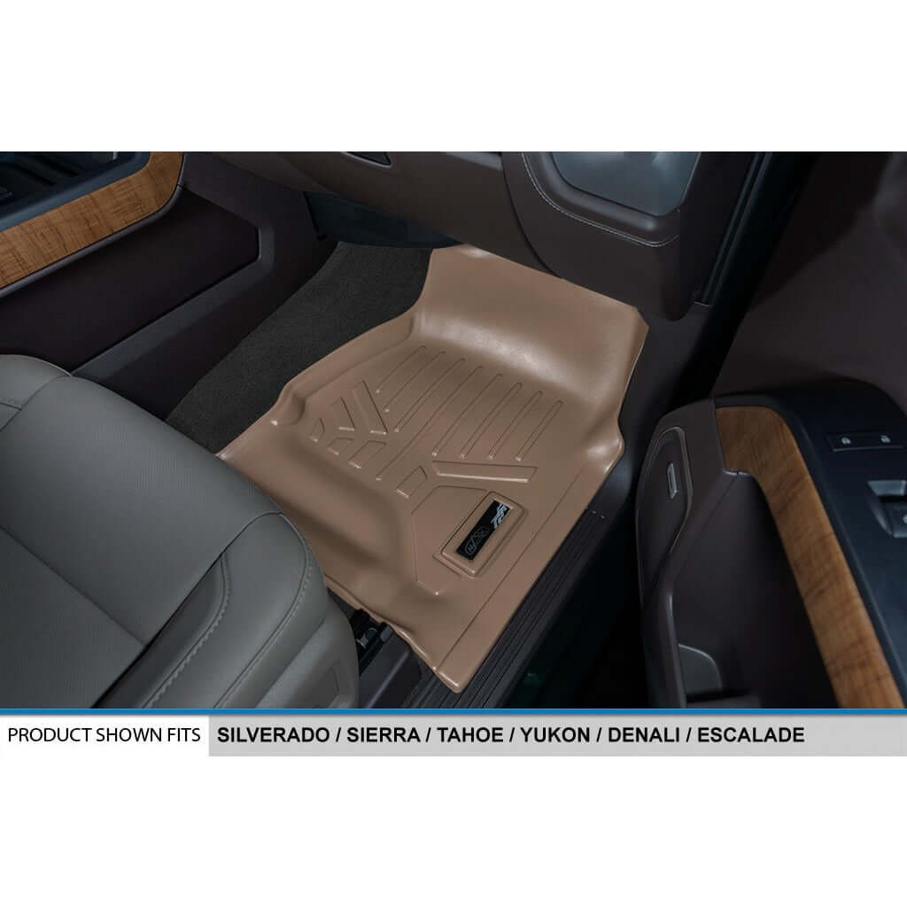 Smart Trim™ Custom Fit Floor Liners For 2015-2020 Chevrolet Tahoe / GMC Yukon With 2nd Row Bucket Seats