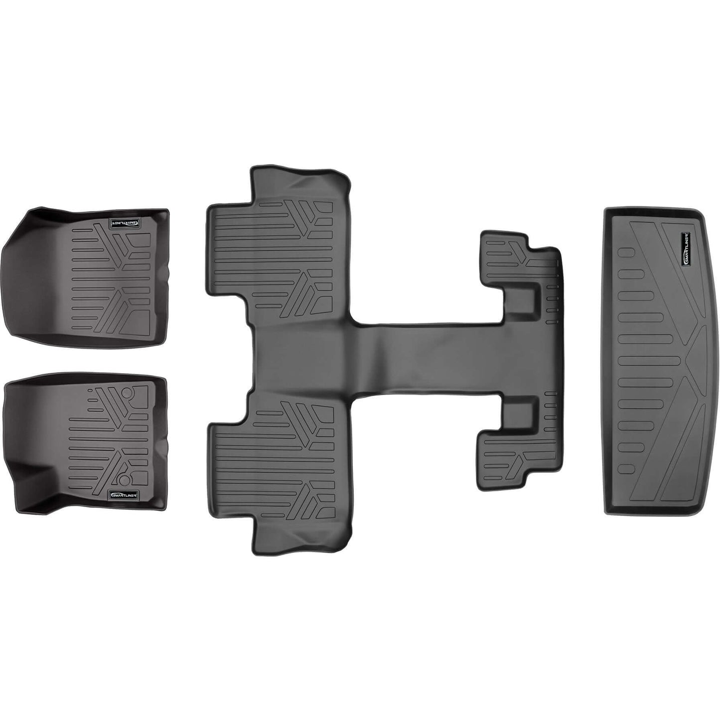 SMARTLINER Custom Fit Floor Liners For 2017-2023 GMC Acadia with 2nd Row Bucket Seats