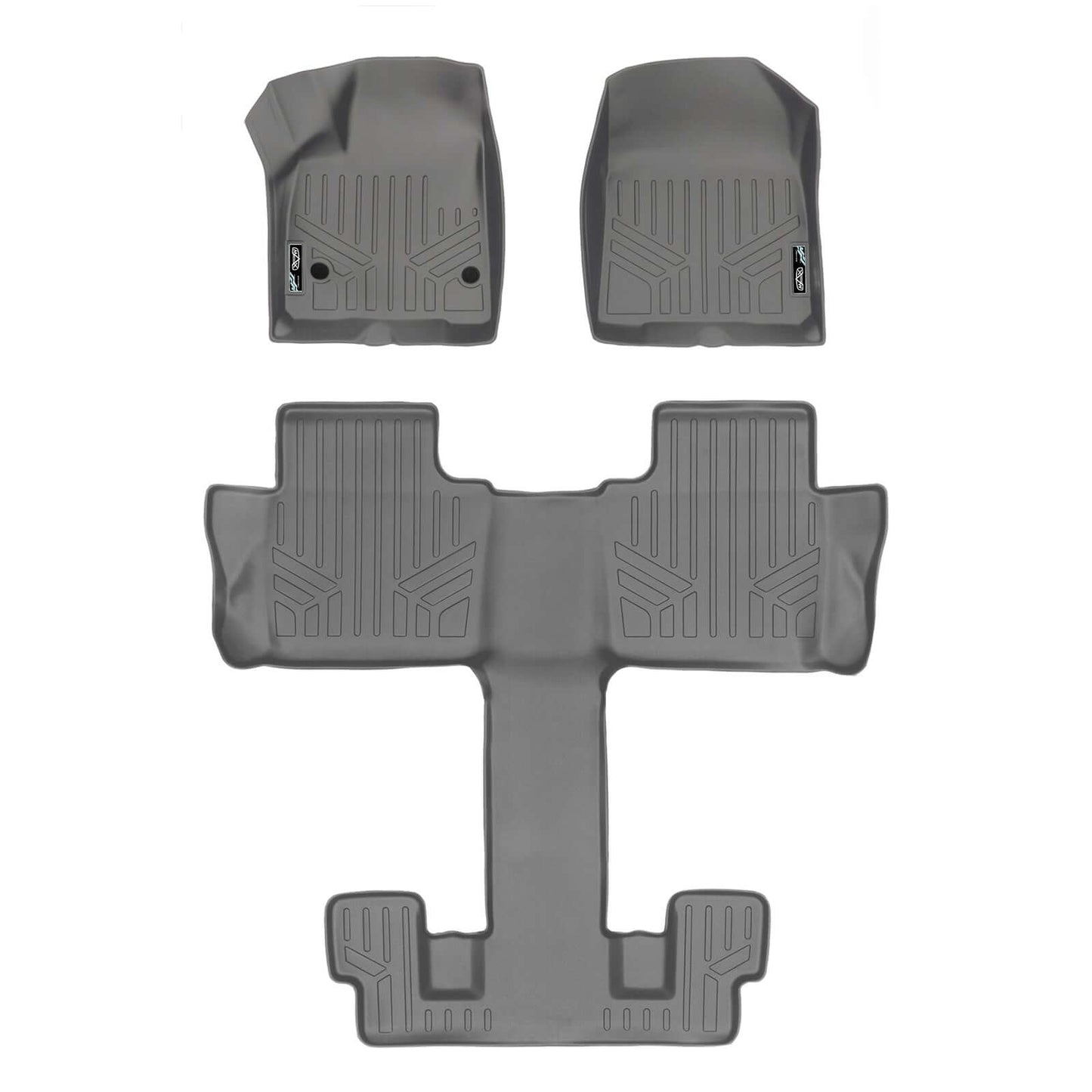 SMARTLINER Custom Fit Floor Liners For 2017-2023 GMC Acadia with 2nd Row Bucket Seats