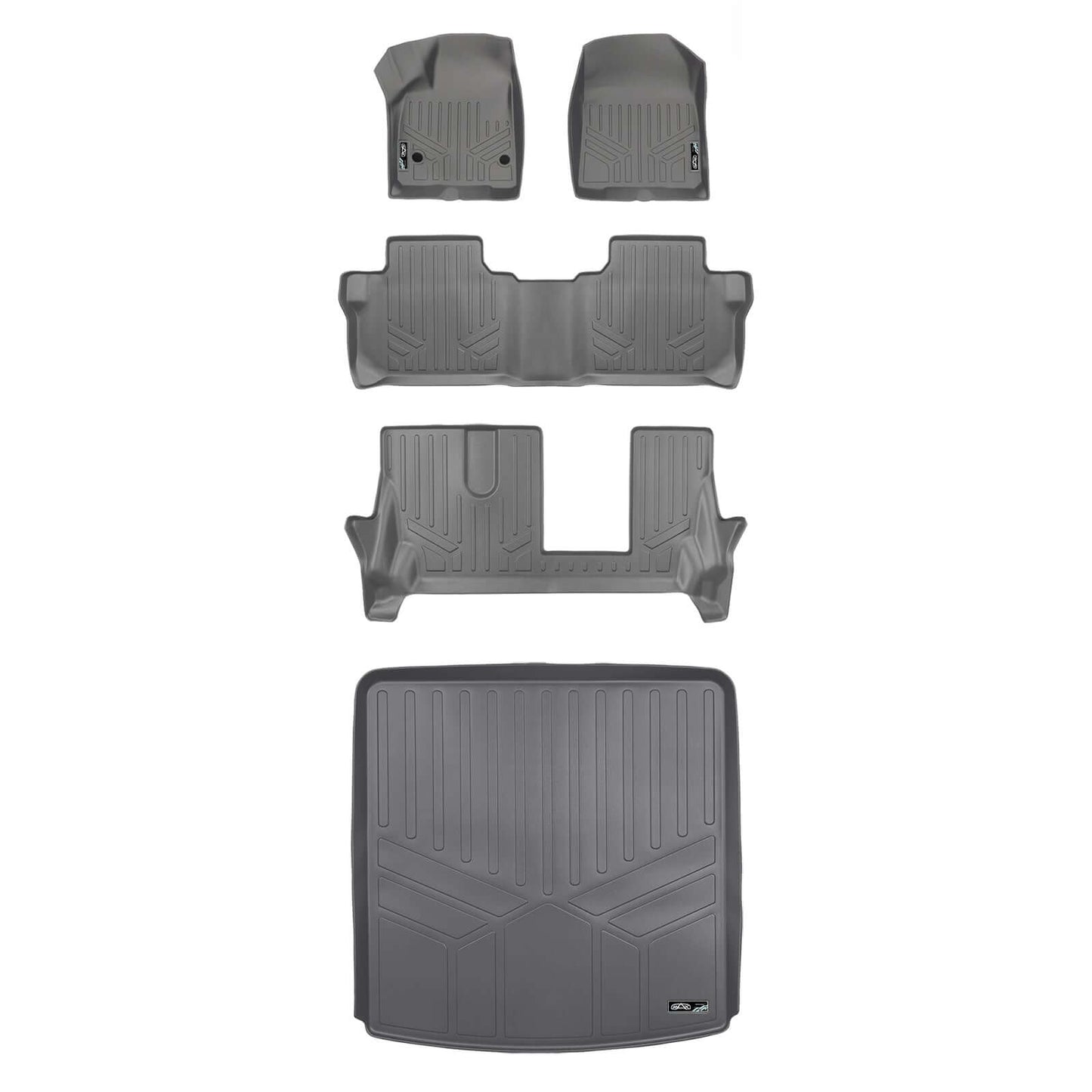 SMARTLINER Custom Fit Floor Liners For 2017-2023 GMC Acadia (7 Passenger)