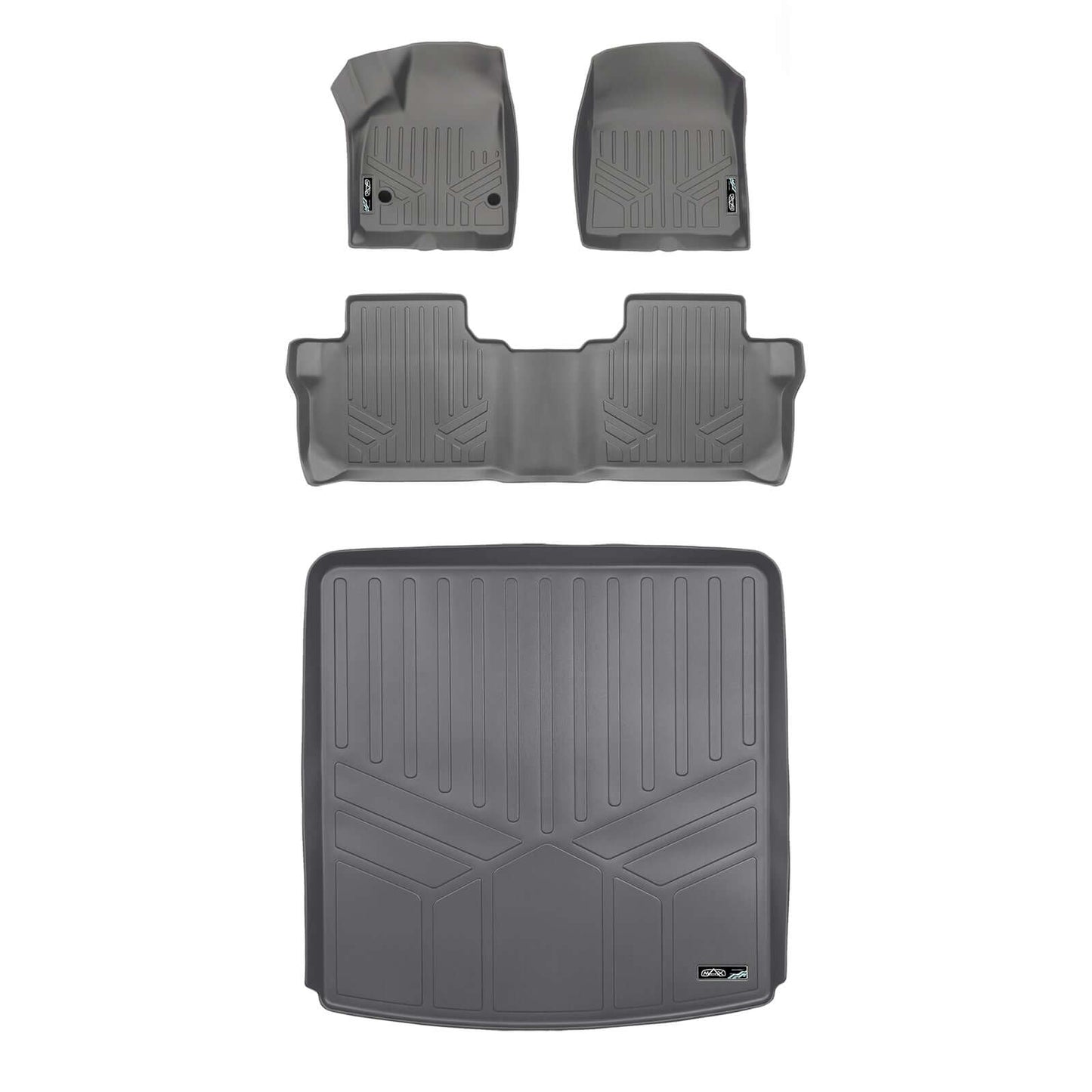 SMARTLINER Custom Fit Floor Liners For 2017-2023 GMC Acadia (7 Passenger)