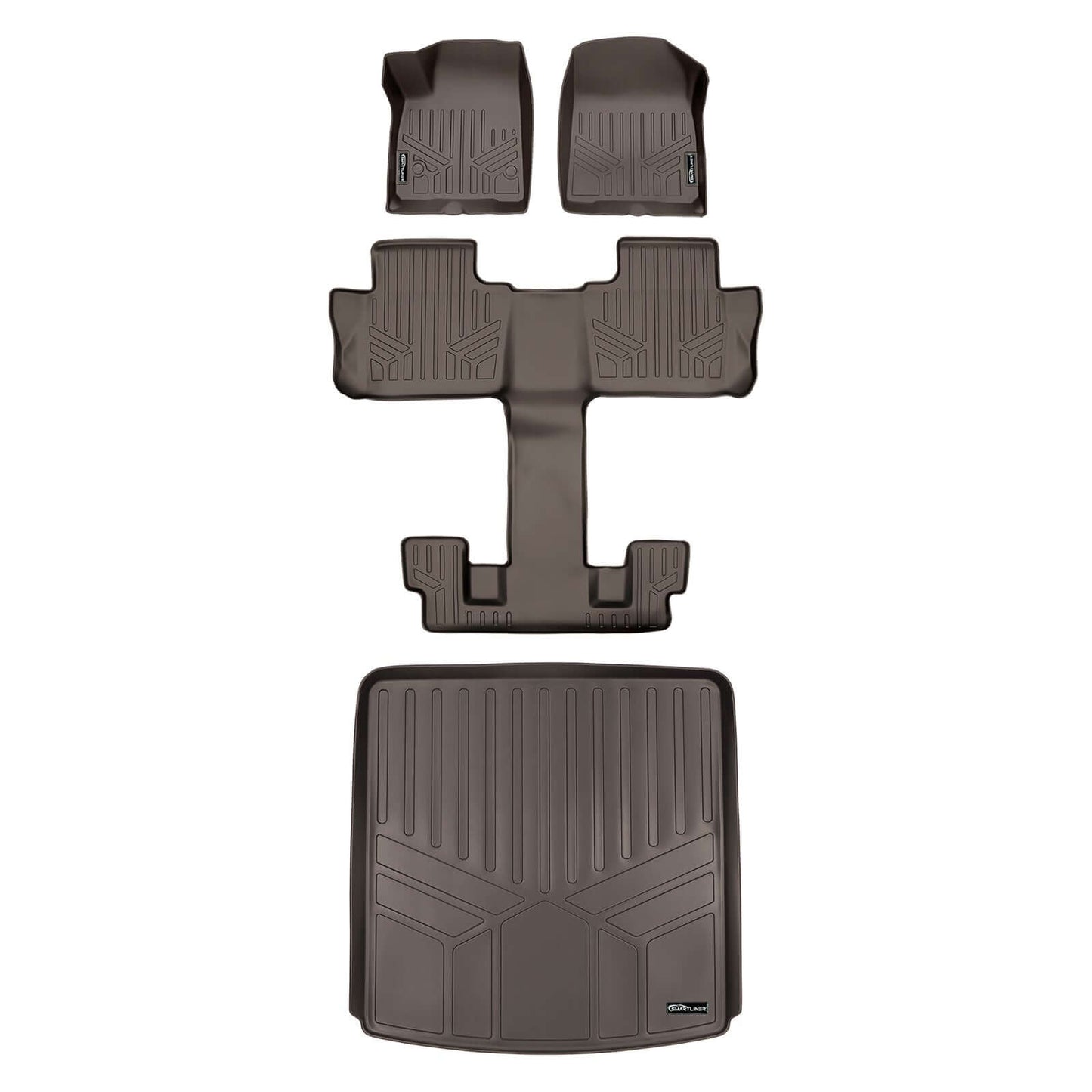 SMARTLINER Custom Fit Floor Liners for 2017-2023 GMC Acadia (6Passenger)