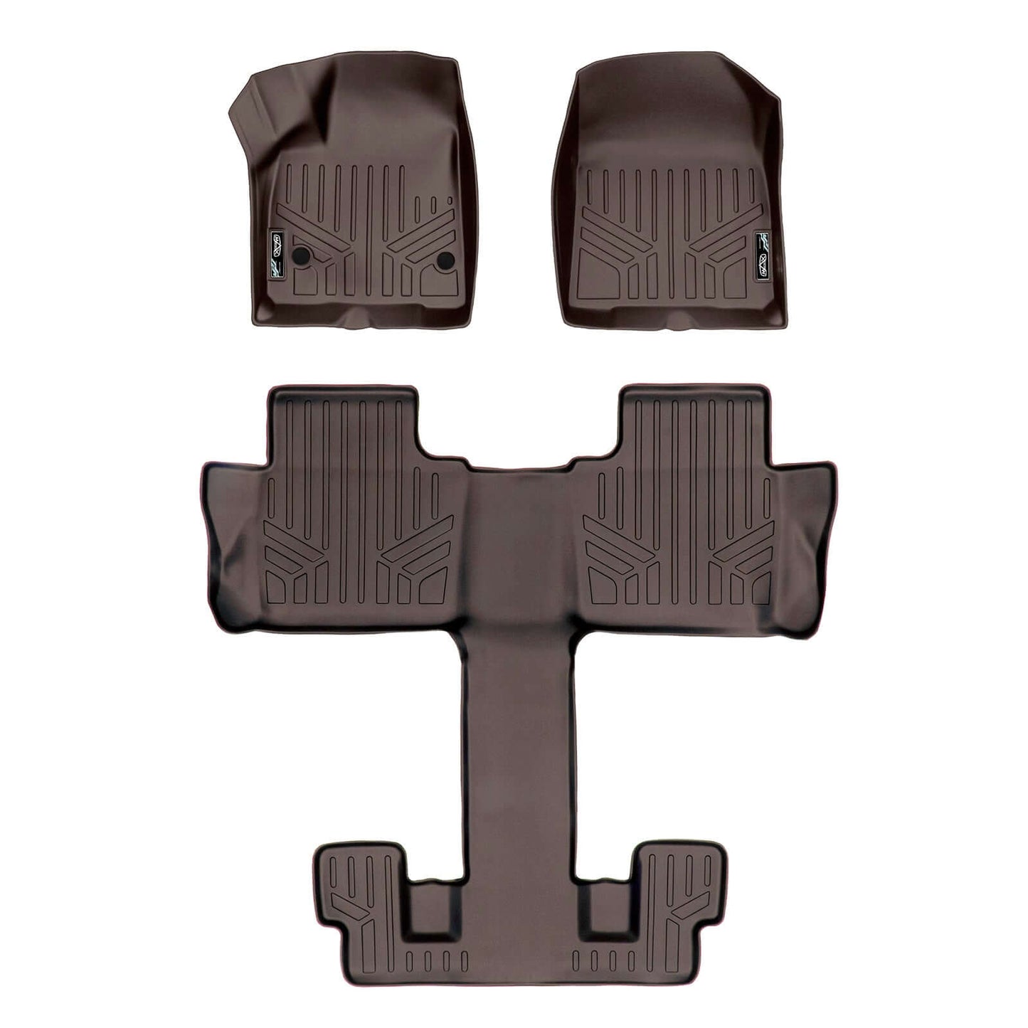 SMARTLINER Custom Fit Floor Liners For 2017-2023 GMC Acadia with 2nd Row Bucket Seats