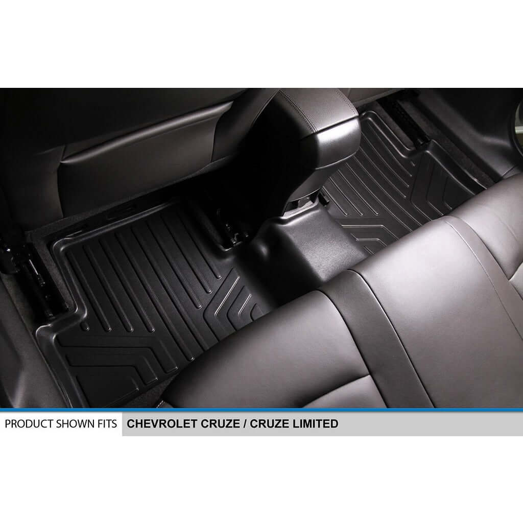 SMARTLINER Custom Fit Floor Liners For 2011-2015 Chevrolet Cruze / 2016 Cruze Limited Manual Transmission