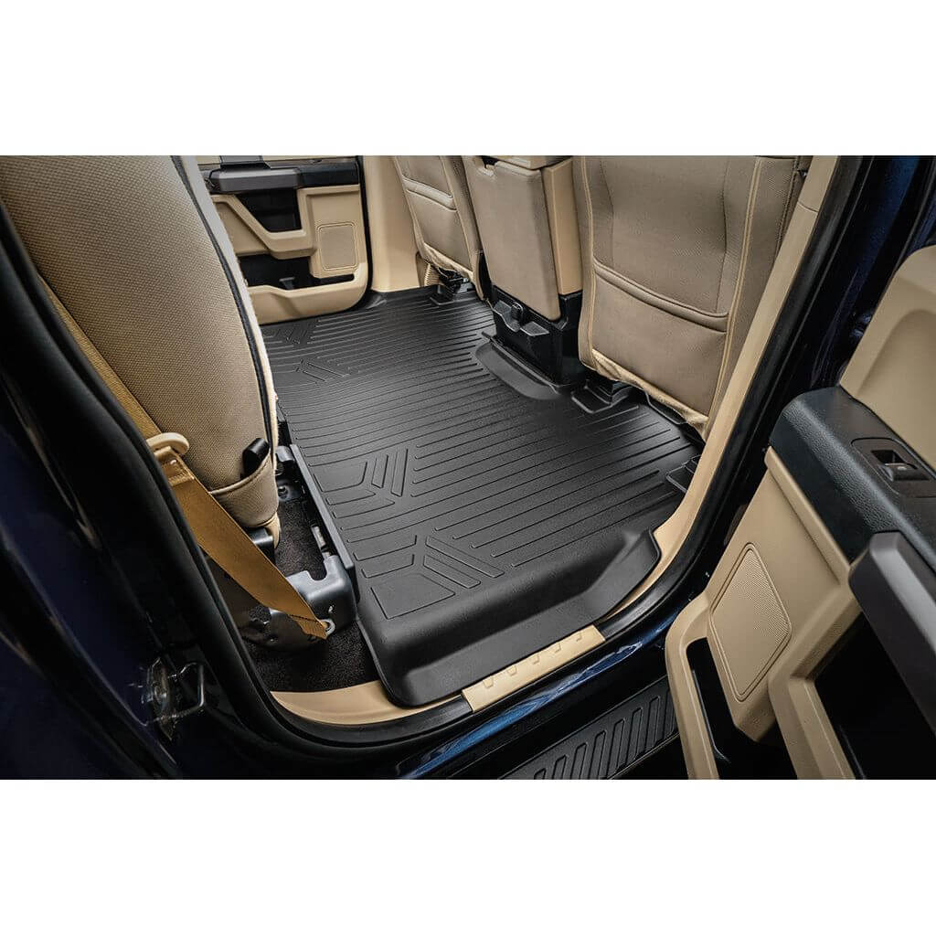 SmartCoverage™ Custom Fit Floor Liners For 2015-2025 Ford F-150 SuperCrew Cab With 1st Row Bench Seat No 2nd Row Underseat Storage