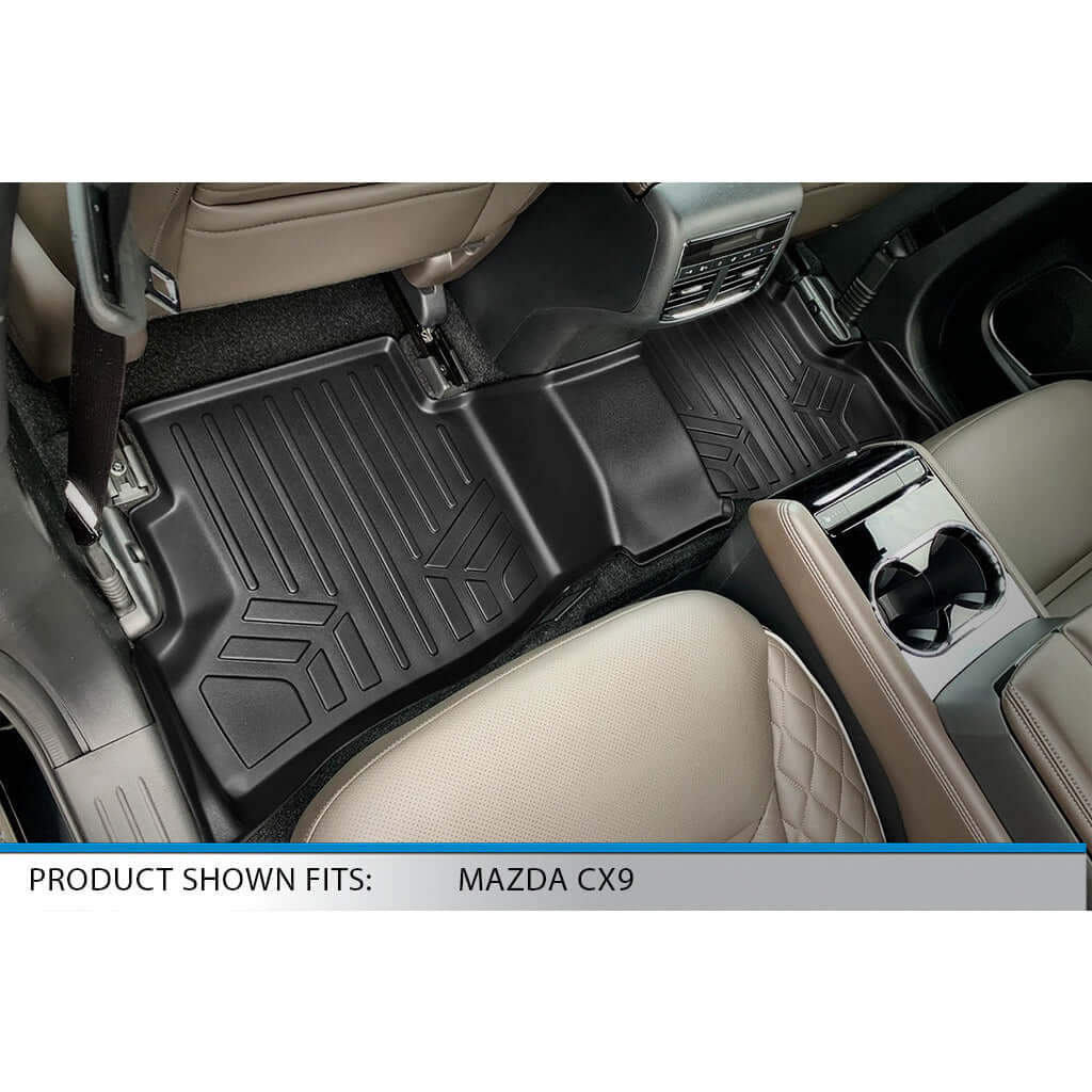 SMARTLINER Custom Fit Floor Liners For 2020-2023 Mazda CX-9 (6 Passenger With CC)