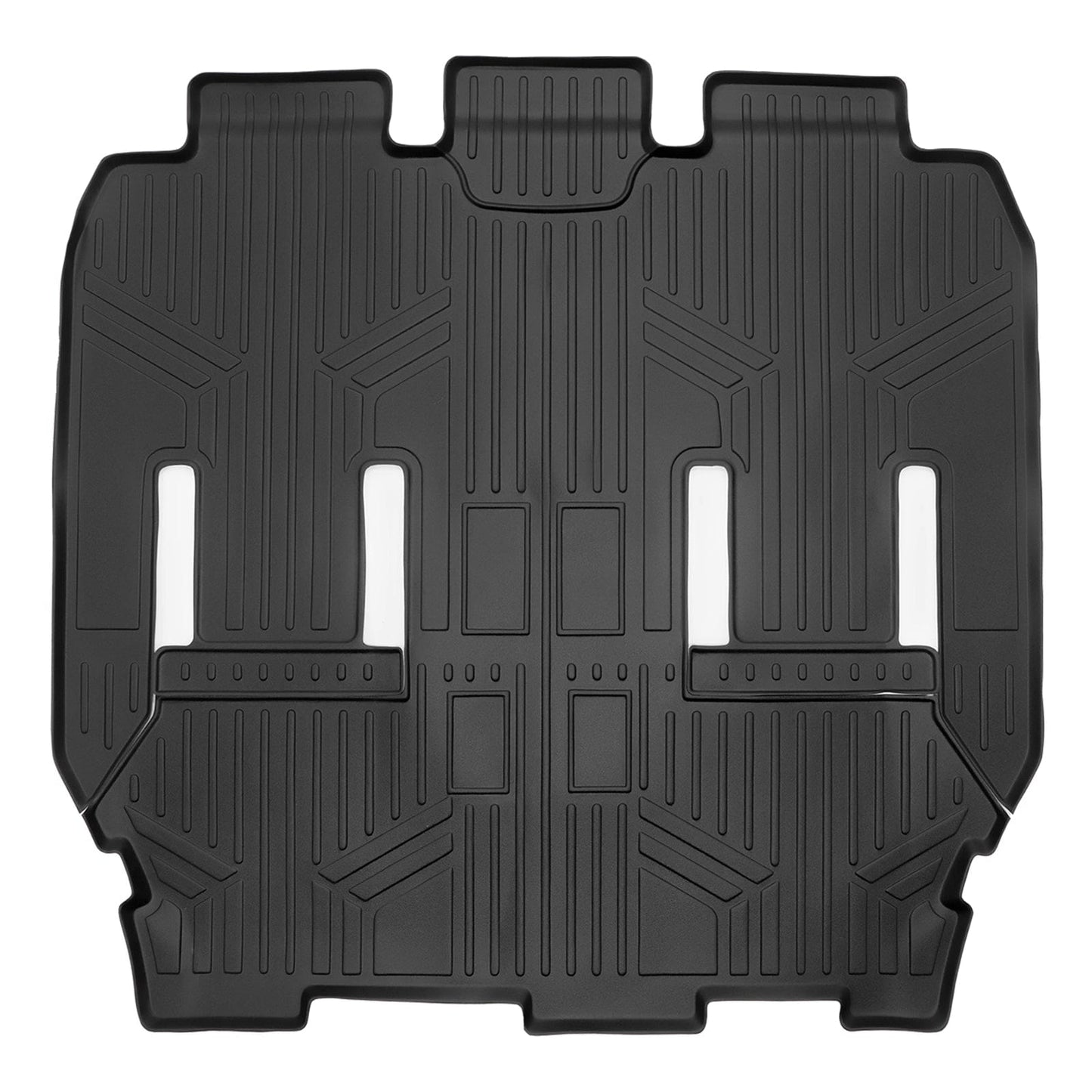 SMARTLINER Custom Fit Black 3 Row Liner Set & Cargo Liner Behind 3rd Row Compatible With 2021-2025 Chrysler Pacifica  (Fits Limited)