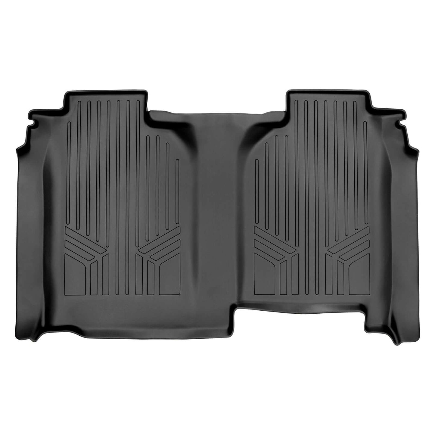 SmartCoverage™ Custom Fit Floor Liners For 2019-2024 Chevrolet Silverado 1500 Crew Cab With 1st Row Bench Seat (with OTH Coverage) and Vinyl Flooring without the 2nd Row Underseat Storage