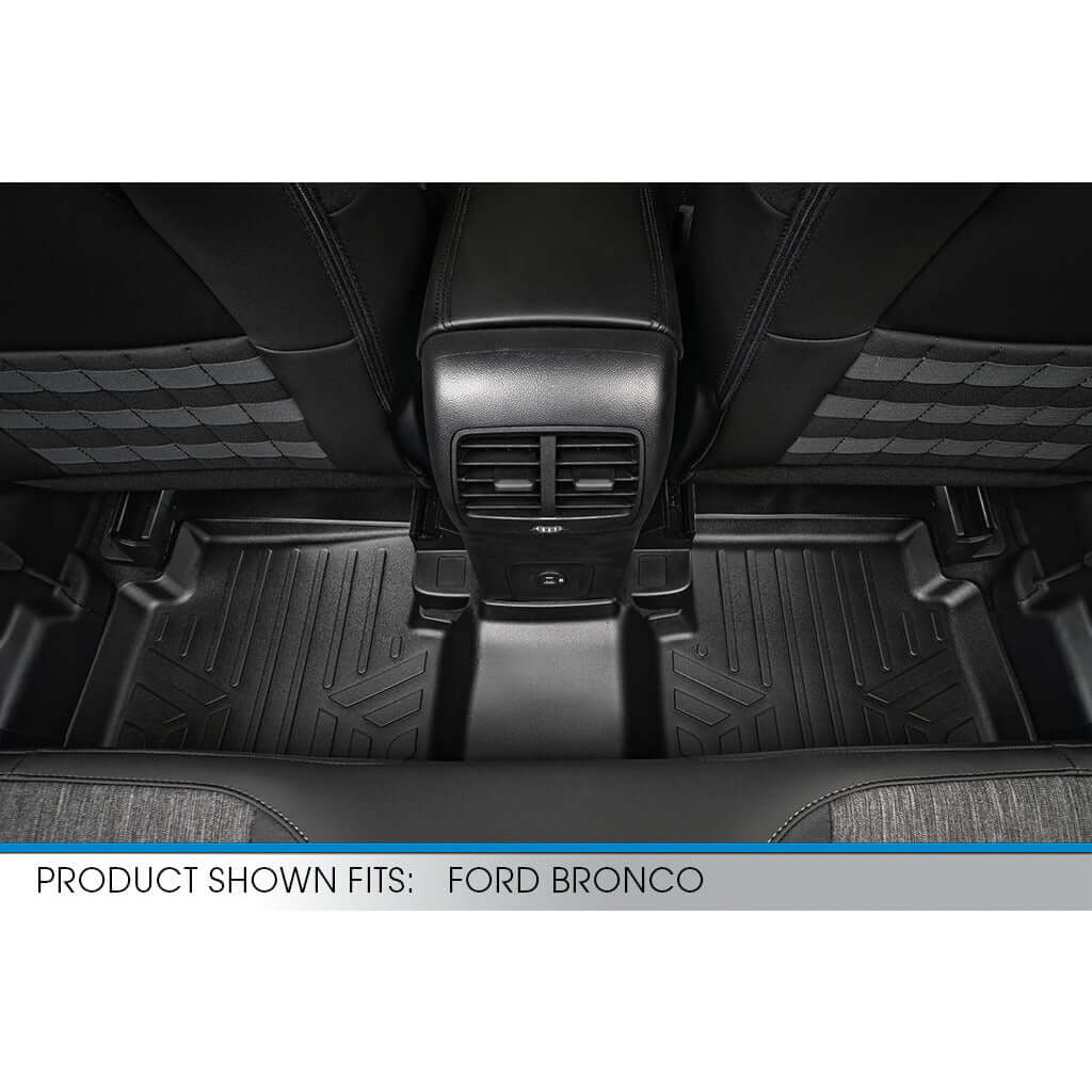 SMARTLINER Custom Fit Floor Liners For 2021-2025 Ford Bronco Sport W/O Rear Bump