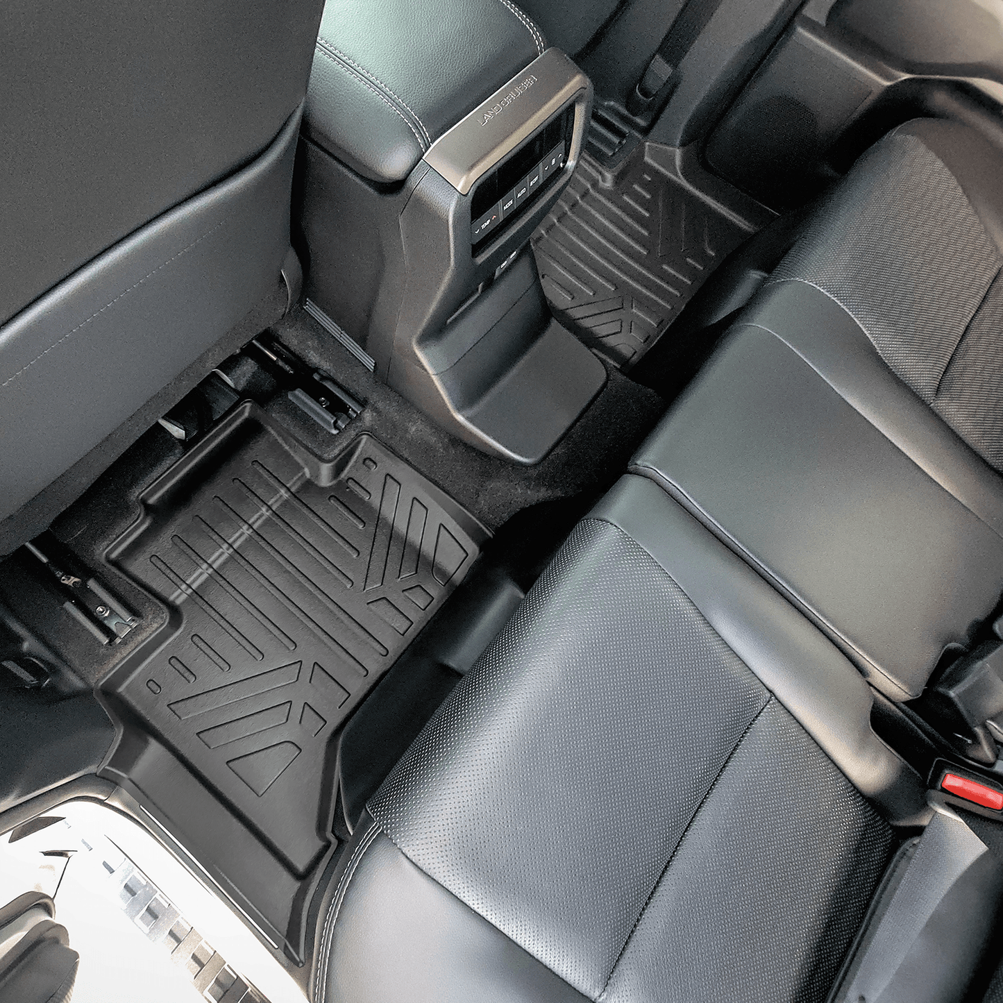 SMARTLINER Custom Fit All Weather Protection Floor Mat Liner Set Compatible With 2024-2025 Toyota Land Cruiser
