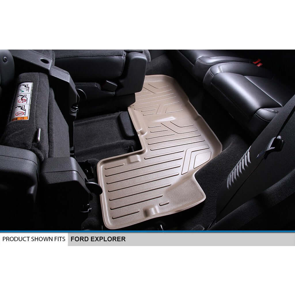SMARTLINER Custom Fit Floor Liners For 2017-2019 Ford Explorer (with 2nd Row Center Console)