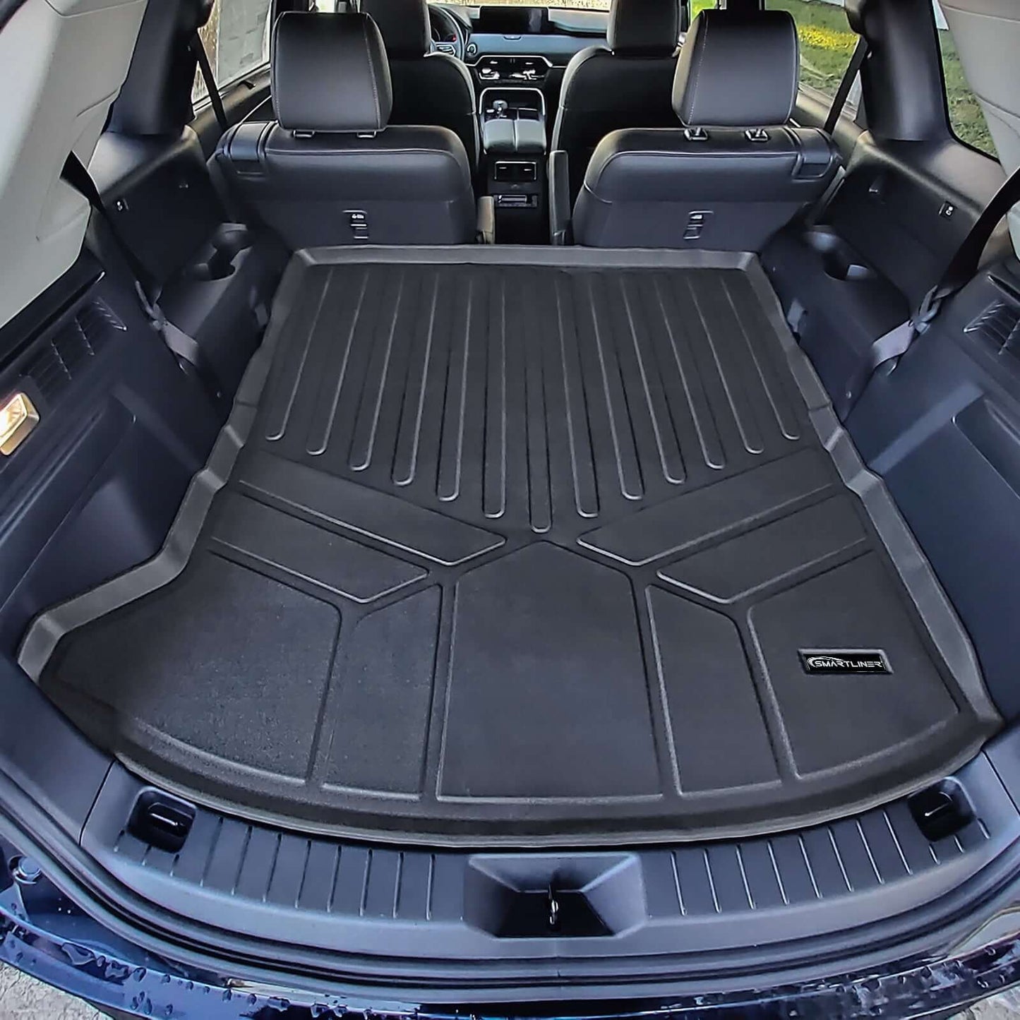 SMARTLINER Custom Fit Floor Liners For 2024-2025 Mazda CX-90 Plug-In Hybrid (Only Fits 2nd Row Bucket Seats With No Center Console)