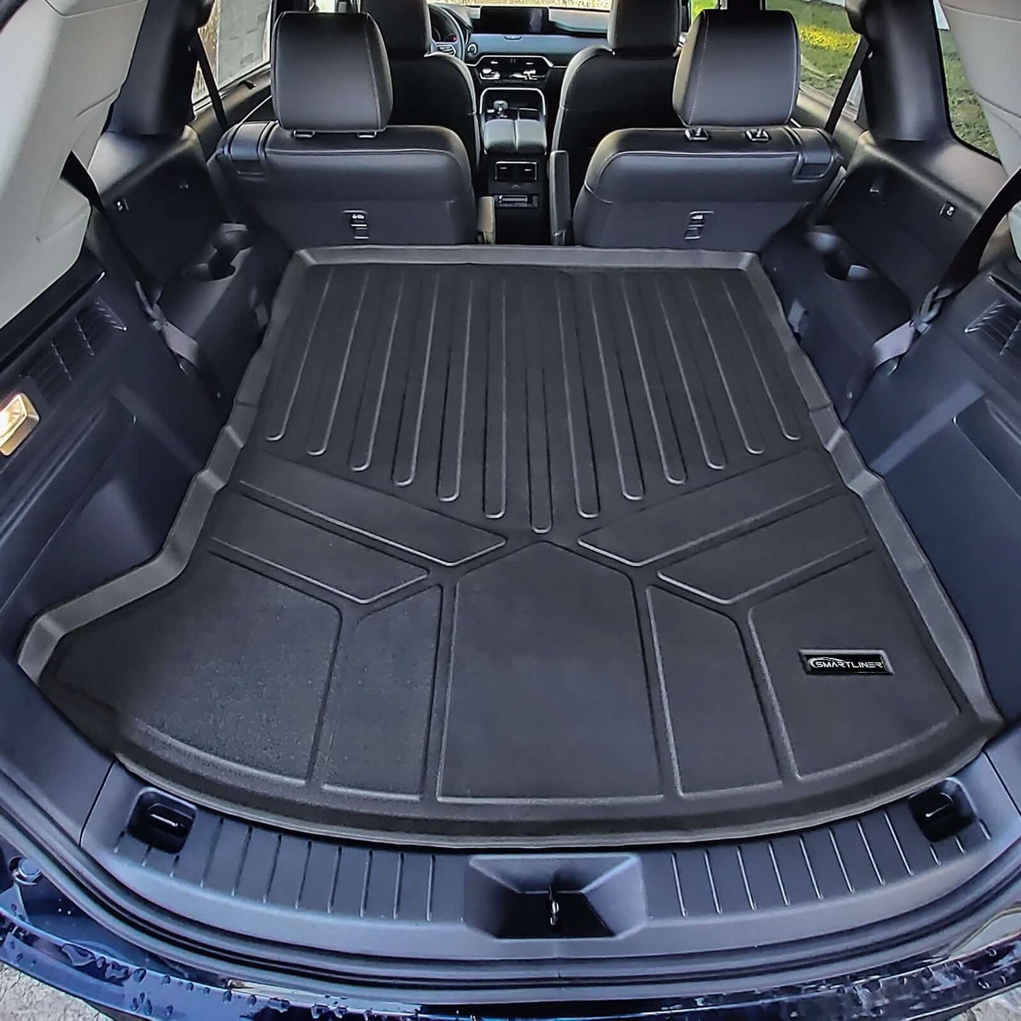 SMARTLINER Custom Fit Floor Liners For 2024-2025 Mazda CX-90 Plug-In Hybrid (Only Fits 2nd Row Bucket Seats With Center Console)