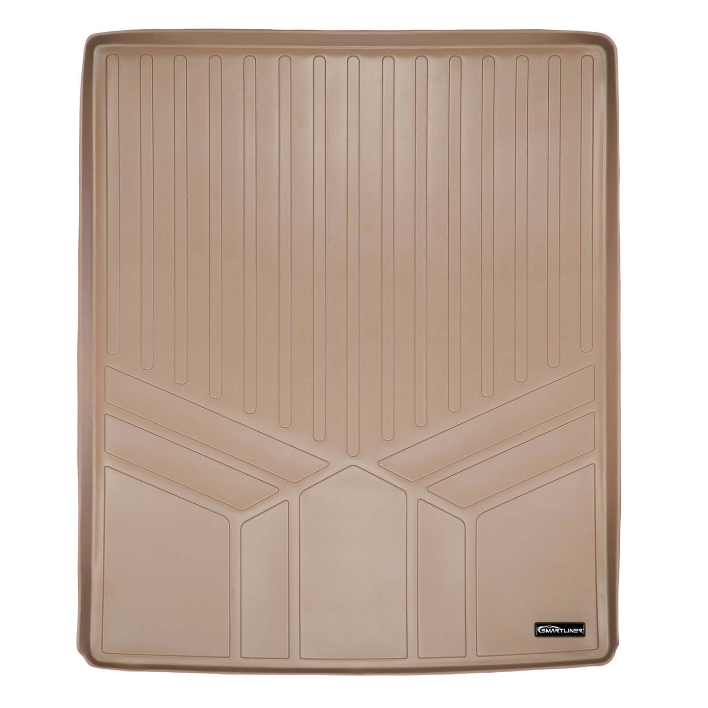 Smart Trim™ Custom Fit Floor Liners For 2013-2020 Dodge Grand Caravan with 2nd Row Bucket Seats and 1st Row Super Console