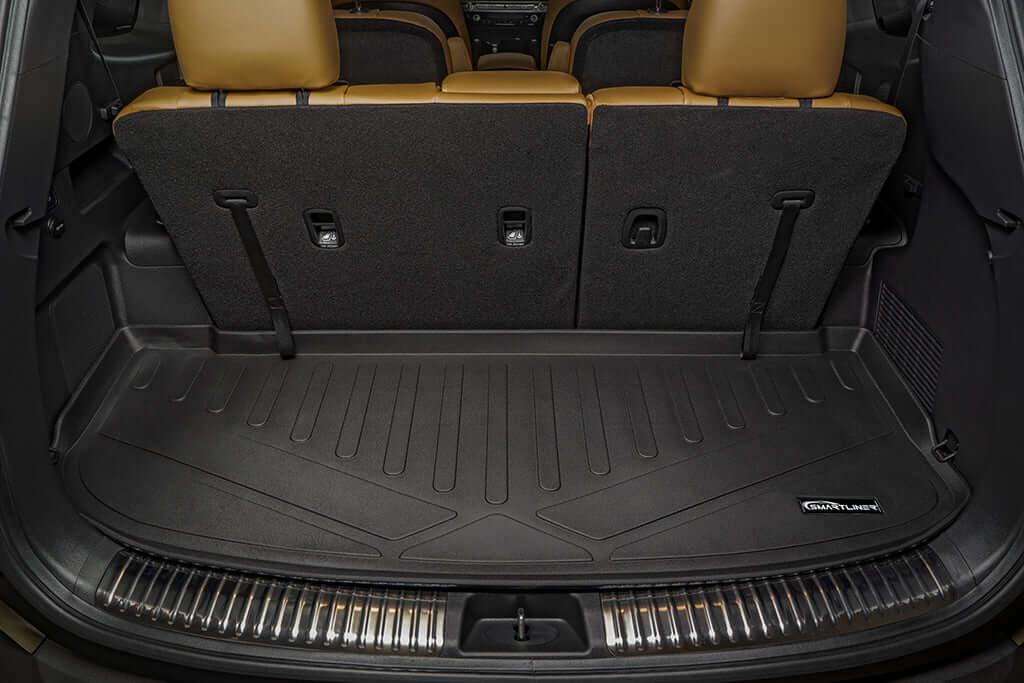 SMARTLINER AUTO™ Custom Fit Floor Liners For 2020-2025 Kia Telluride with 2nd Row Bucket Seat No Center Console with in between Coverage