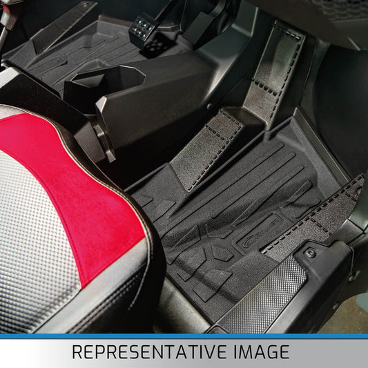 SMARTLINER Custom Fit Rugged Rubber Floor Liners For 2020-2025 Kawasaki TERYX KRX (2 Seater)