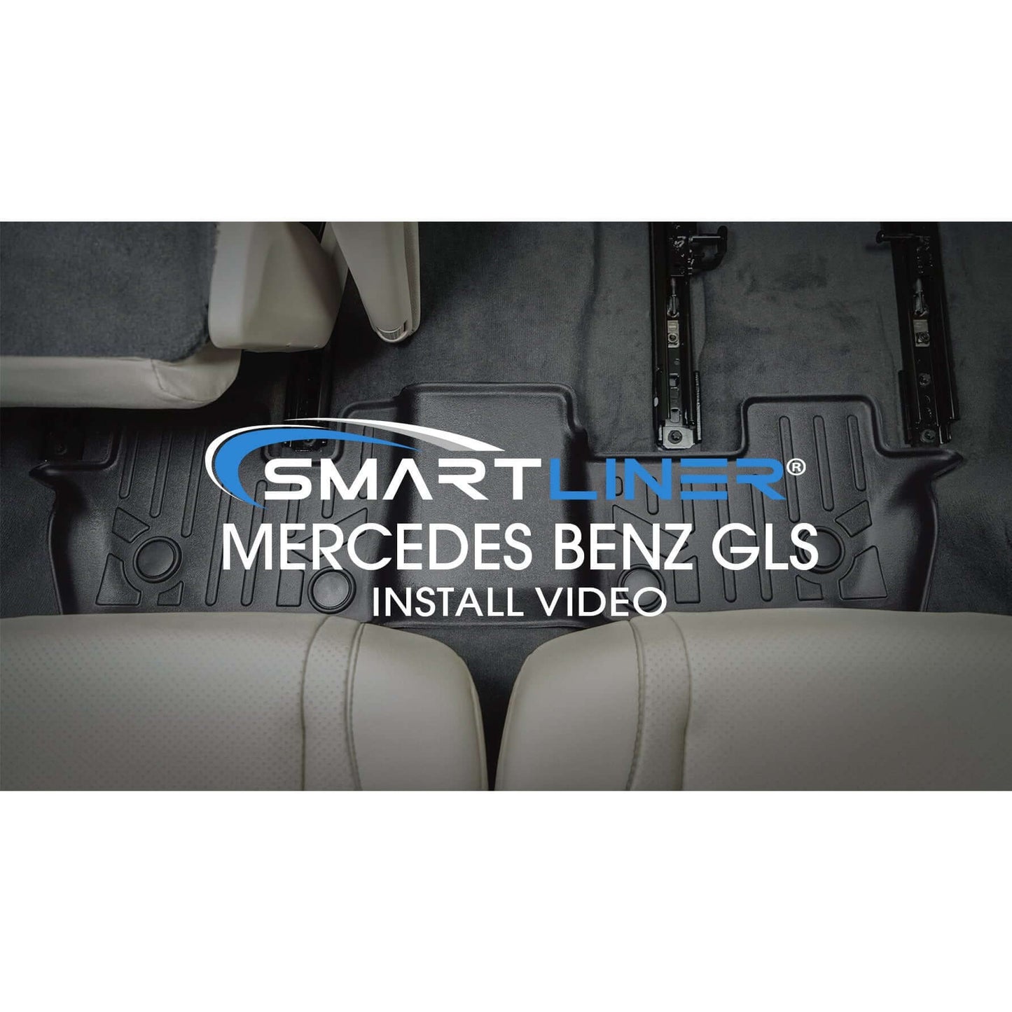 SMARTLINER Custom Fit Floor Liners For 2020-2024 Mercedes-Benz GLS-Class 6 Passenger With 2nd Row Bucket Seats